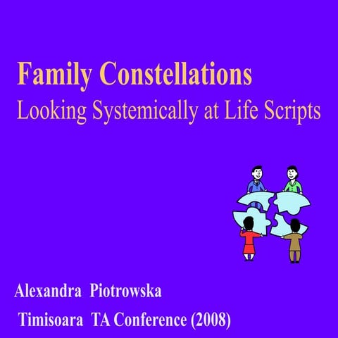 Family Constellation -Looking Systemically at the Life Script, Timisoara 2008