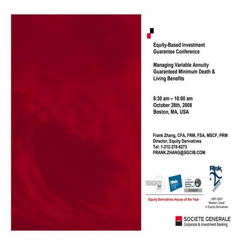 Managing Variable Annuity GMxB Guarantees