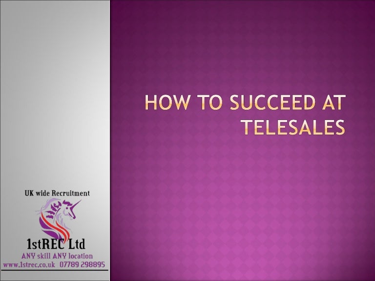 free powerpoint how to succeed at telesales