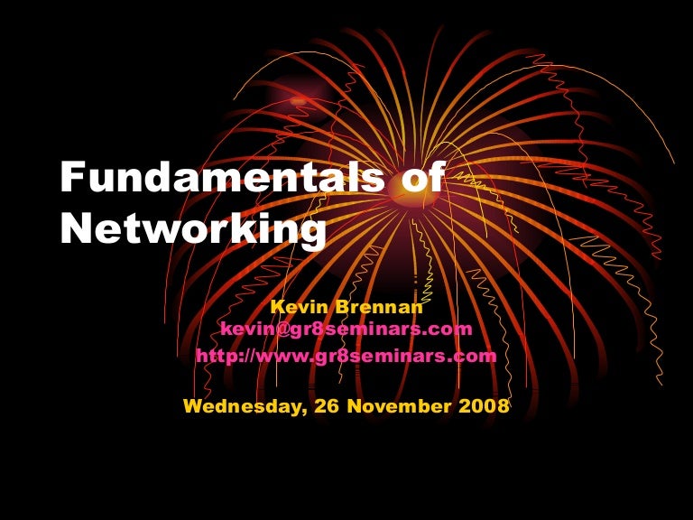 Fundamentals Of Networking