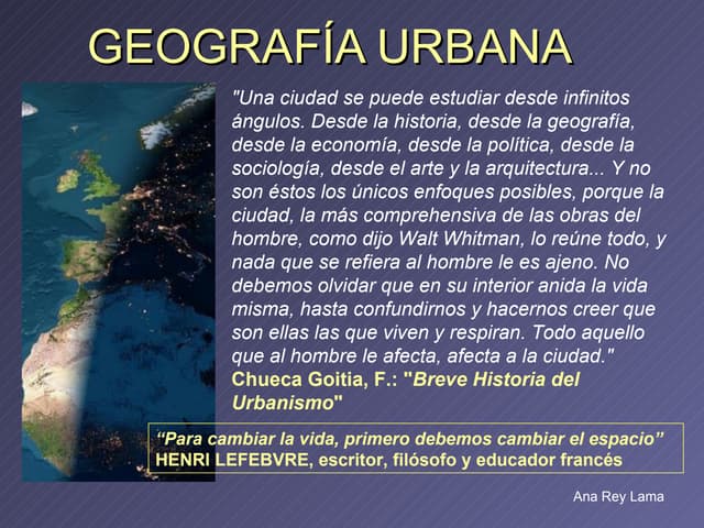 Geografía Urbana