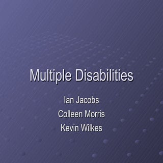 Group Draft Multiple Disabilities P...
