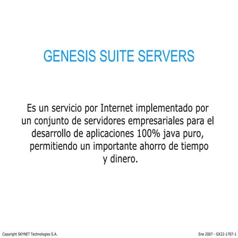 Genesis Suite Server