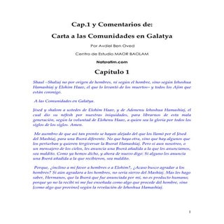 Galatas Cap 1