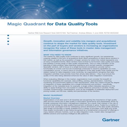 Gartner Positions Data Flux In The Leaders Quadrant Of The Magic Quadrant For...