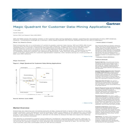 Gartner Positions SAS In The Leaders Quadrant Of The Magic Quadrant For Custo...