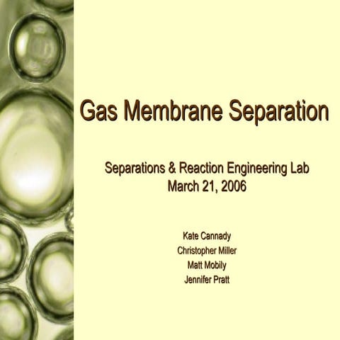 Gas Membrane Presentation