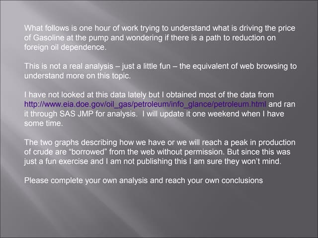 Gasoline | PPT | Gasoline Prices | Economy