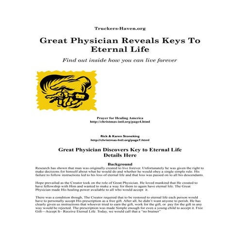 Great Physician Brochure