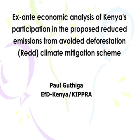 Guthiga Redd Proposal Ef D China