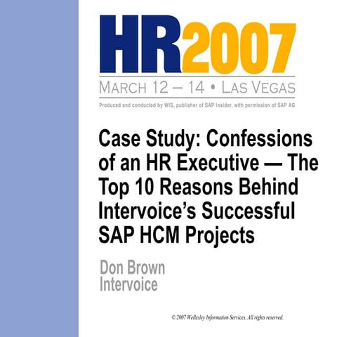 Confessions of an HR Executive