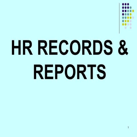 HR Records & Reports