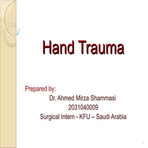 Hand Trauma