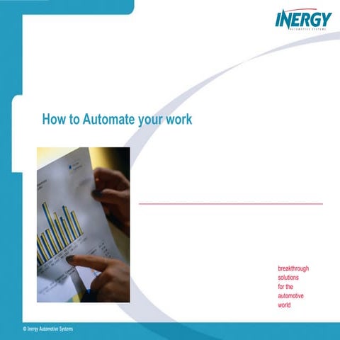 How To Automate Part 1