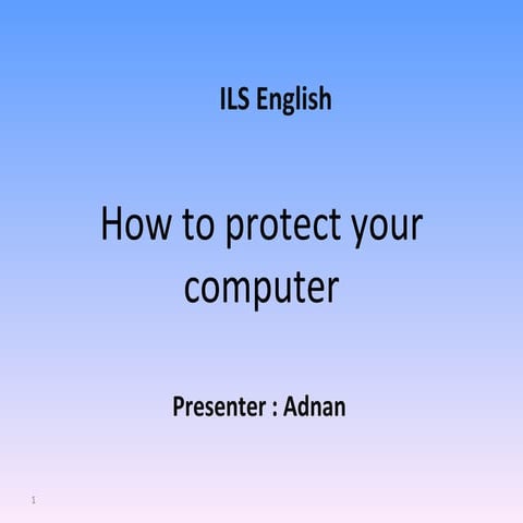 How To Protect Your Computer