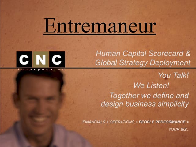 Human Capital Entremaneur Strategy Soluitons Deck