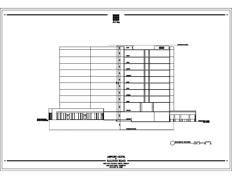 Hyatt Hotel Building Section
