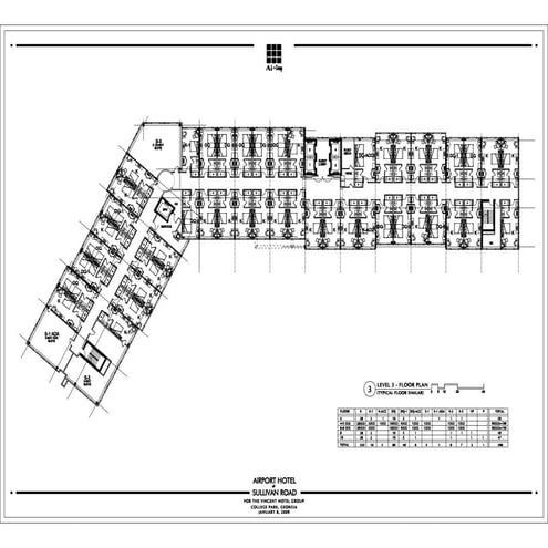 Hyatt Hotel   Typical Floor