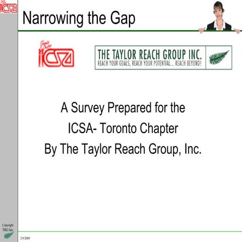 Icsa   Trg Dec 2006  Narrowing The Gap