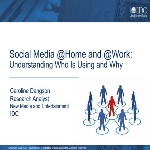 Social Media @Home and @Work:Understanding Who Is Using and Why