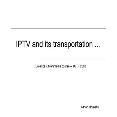 IPTV lecture