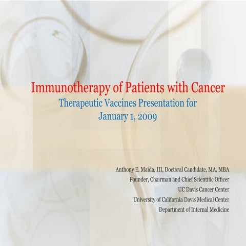 Immunotherapy   Web Presentation