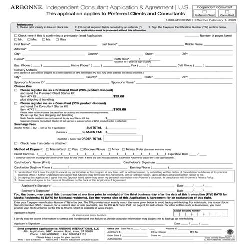 Independent Consultant Application & Agreement[1]