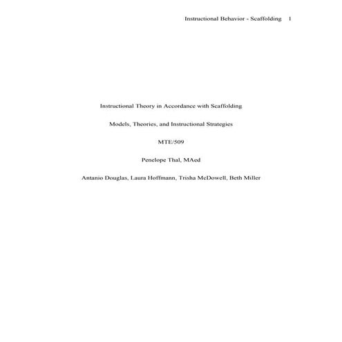 Instructional Theory[1][1]. Team C