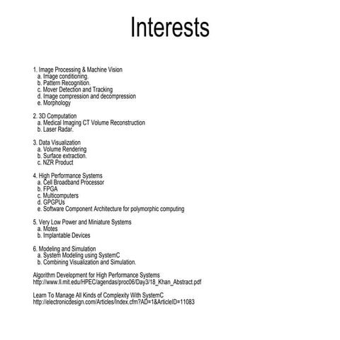 Interests
