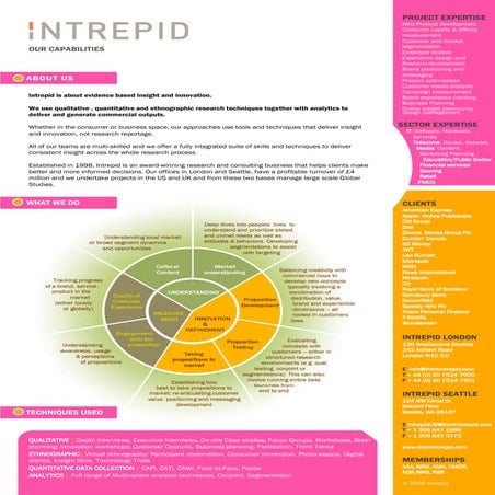 Intrepid Capabilities - a 2 page view