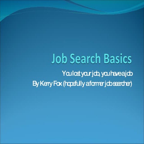 Job Search Basics 2