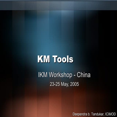 Km Tools | PPT