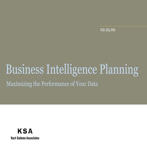 KSA Business Intelligence Qualifications