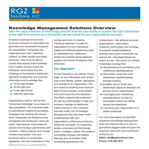 Knowledge Management