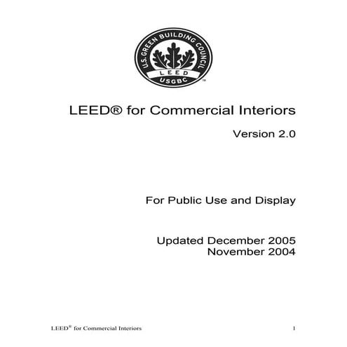 Leed CI Abbreviated Manual