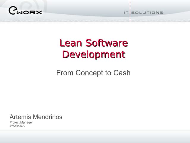 Lean Software Development