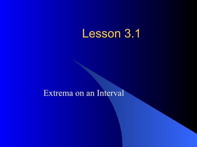Lesson 3.1