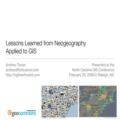 Lessons Learned From Neogeography   Nc Gis 2009
