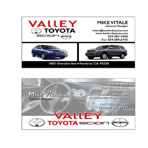 Examples of Business Cards