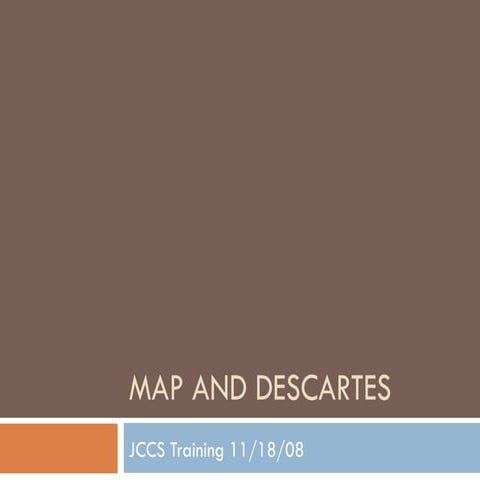Map And Descartes