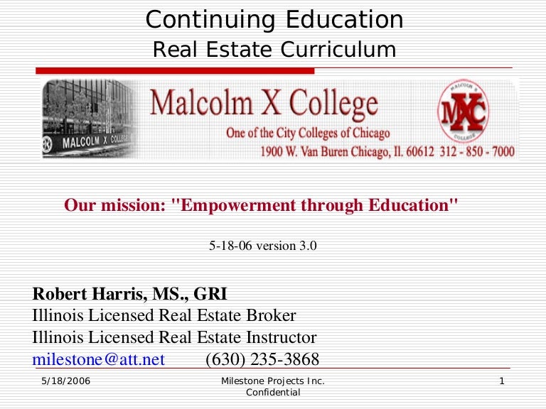 City Colleges Of Chicago Curriculum Proposal