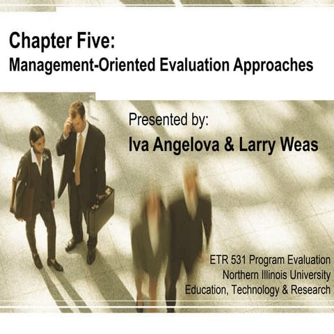 Management-Oriented Evaluation Approaches