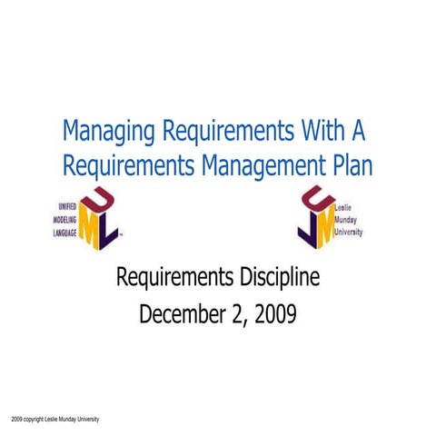 Managing Requirement With A Rmp