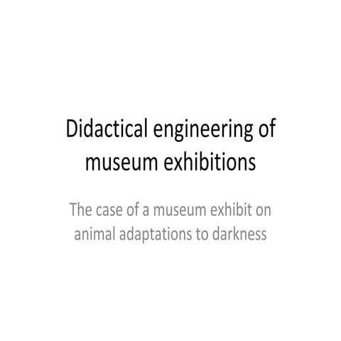 Museum Exhibit Development | PDF