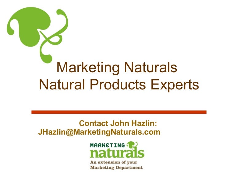 Marketing Naturals Natural Products Expert offering sciencebased so…