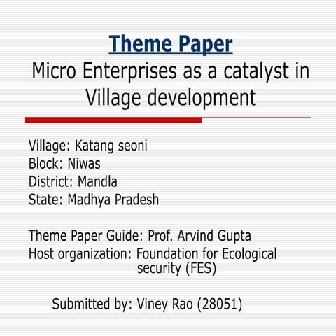 Microenterprises | PPT