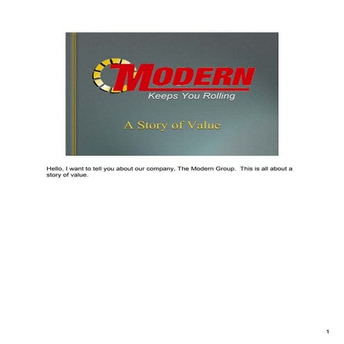 Modern Value Presentation | PPT