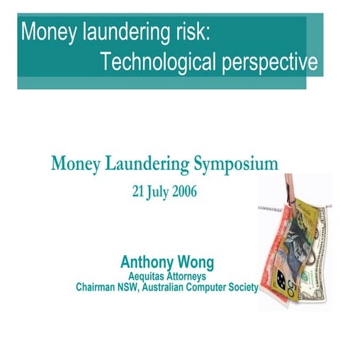 Money Laundering Risk Technological Perspective Fina Lv1