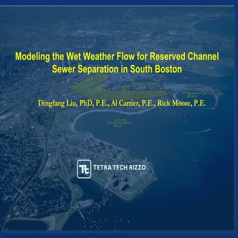 Hydrology/Hydraulic Model for South Boston CSO Project 