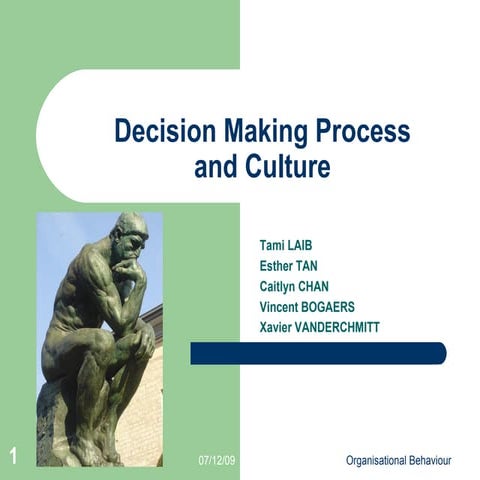 Decision and Culture